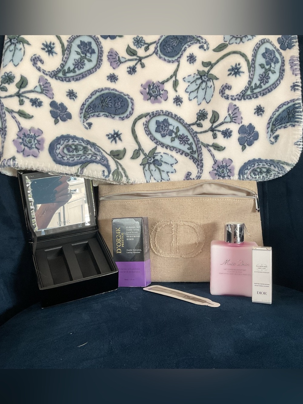 Luxury Dior Beauty Bundle | Incl. CD Cosmetic Bag & Lipstick Compact $700+ VALUE